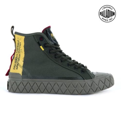 Dámské Tenisky Palladium Palla Ace Supply Mid High Tops Zelene | CZ YFW-15M